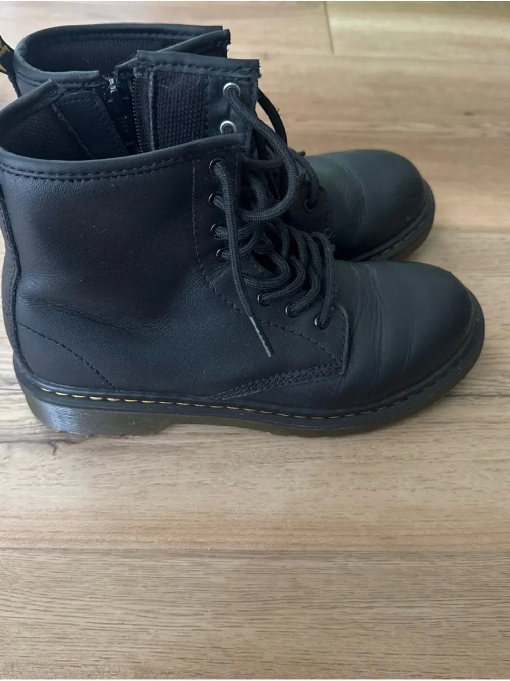 Dr. Martens Black Youth Lace-Up Ankle Boots